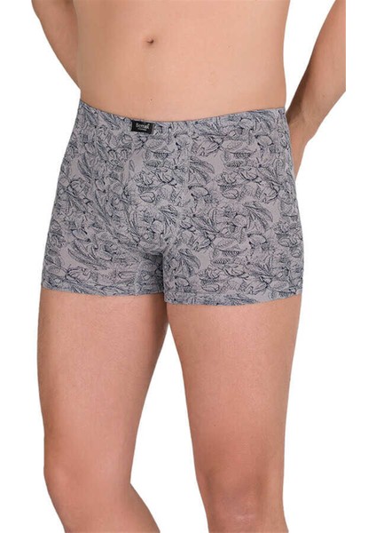 4497 Likralı Modal Ince Belli Desenli Erkek Boxer