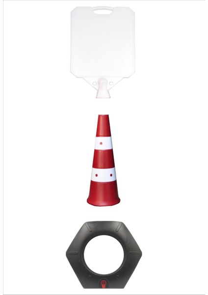 Park Yapılmaz Uzun Büyük Duba Reklam Park Kaldırım Dubası 140 cm cm A+Plus Plastik (42X48)