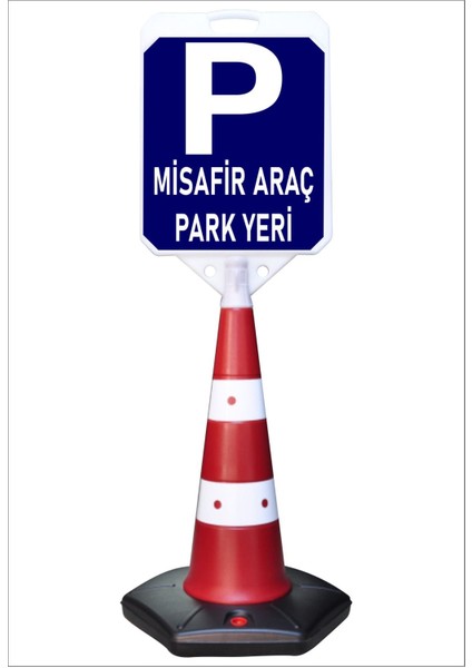 Misafir Araç Park Yeri Uzun Büyük Duba Reklam Park Kaldırım Dubası 140 cm cm A+Plus Plastik (42X48)