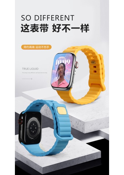 Apple Watch 42 mm Için Düz Desenli Silikon Kayış-Kordon Krd-73 indirimleri