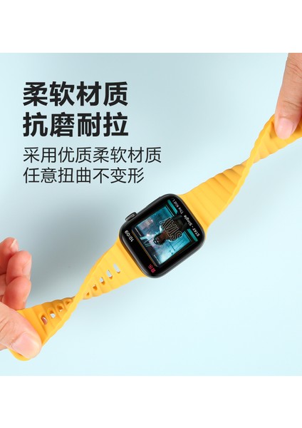Apple Watch 38 mm Için Düz Desenli Silikon Kayış-Kordon Krd-73 fiyatları