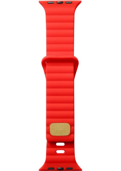 Apple Watch 38 mm Için Düz Desenli Silikon Kayış-Kordon Krd-73