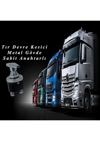 Aksa Tır Devre Kesici Metal Gövde Sabit Anahtarlı