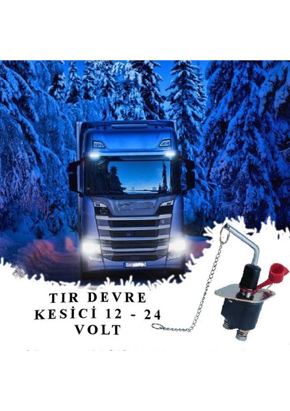Aksa Tır Devre Kesici Akü Şalter 12-24V Isıya Dayanıklı