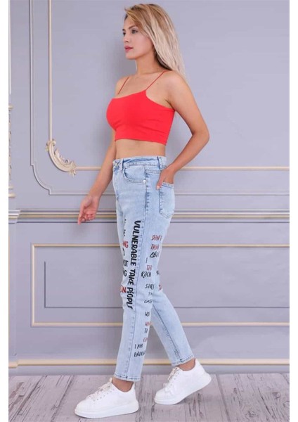 Bayan Yeni Model Mom Pantolon 354248