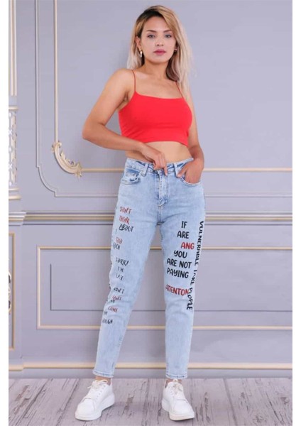 Bayan Yeni Model Mom Pantolon 354248