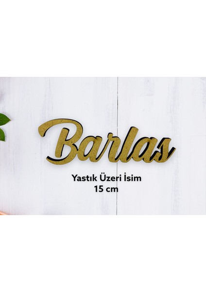 Deys Ahşap Deysahşap Takı Yastığı Için Ahşap Isim 5 mm Mdf Bebekler Için 15 cm