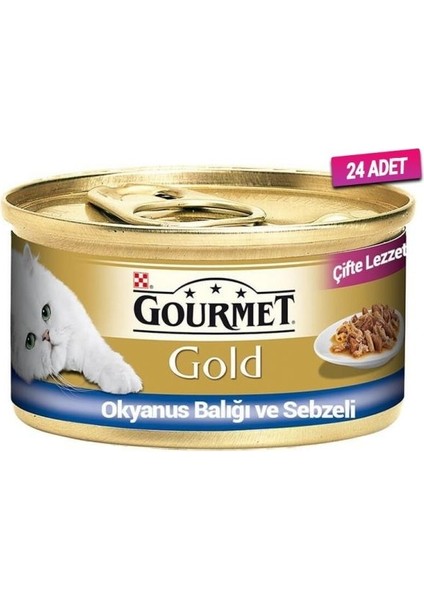 Okyanus Balıklı Yetişkin Kedi Konservesi 85 gr 24 Adet