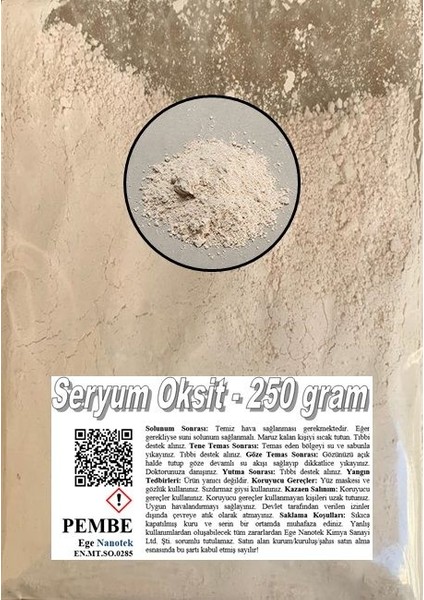 Cam Çizik Giderici Pembe Seryum Oksit - 250 Gram