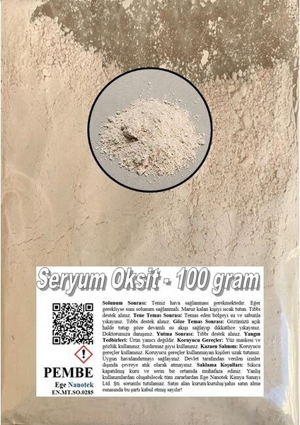 Araba Camı Çizik Giderici Pembe Seryum Oksit - 100 Gram