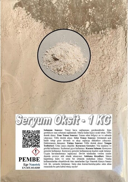Oto Cam Çizik Giderici Pembe Seryum Oksit - 1 kg