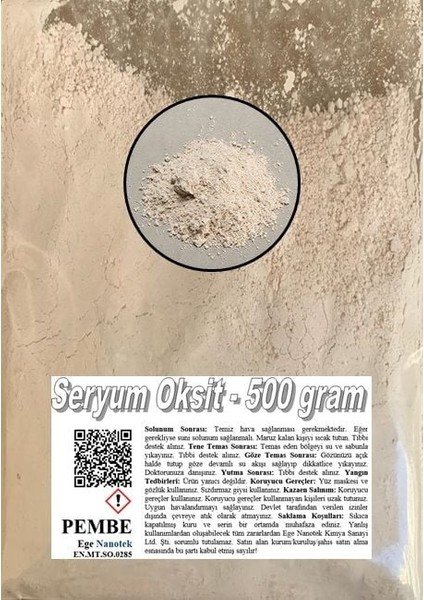 Oto Cam Çizik Giderici Pembe Seryum Oksit - 500 Gram