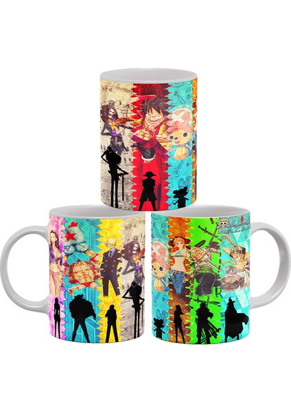 One Piece Manga Serisi Baskılı %100 Porselen Kupa