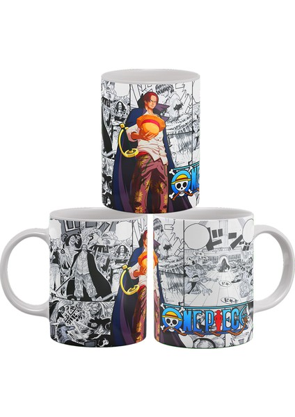 One Piece Manga Serisi Baskılı %100 Porselen Kupa
