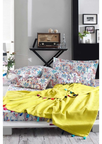 Style Up Tek Kişilik Sarı Pike Takımı