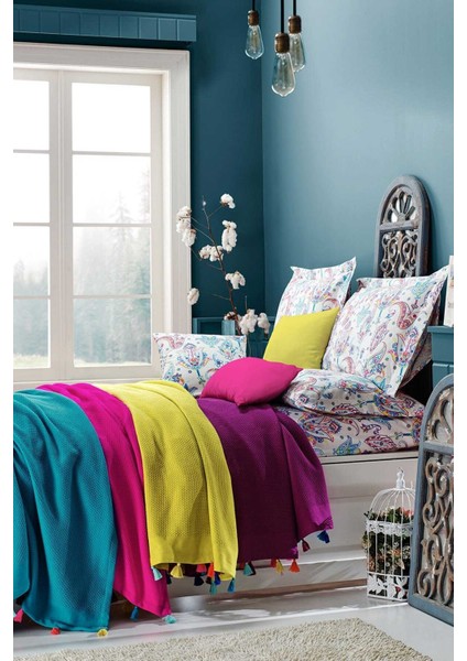Style Up Tek Kişilik Sarı Pike Takımı