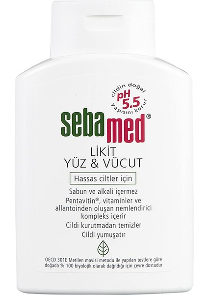 Likit Yüz & Vücut Temizleyici 200 ml