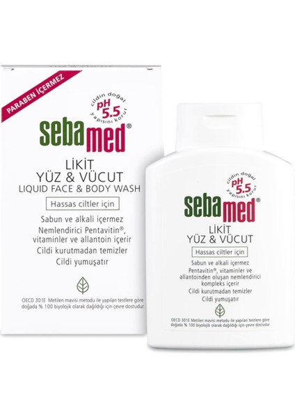 Likit Yüz & Vücut Temizleyici 200 ml