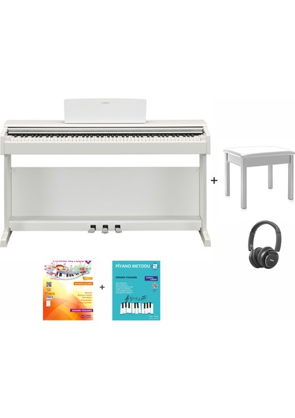YDP145WH Beyaz Dijital Piyano Seti(Tabure-Kulaklık-Piyano Metodları Hediye)