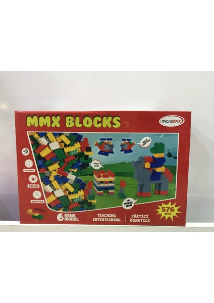 576 Pcs Kutulu Blok Parçalı Setler