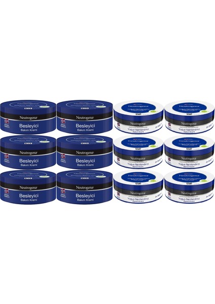 Norveç Formülü Bakım Kremi 200 ml (Karma 12 Li Set Besleyici ve Yoğun)