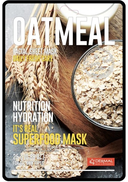 5 ADET Superfood Yulaf Yüz Maskesi I Besleyici ve Nemlendirici fiyatları