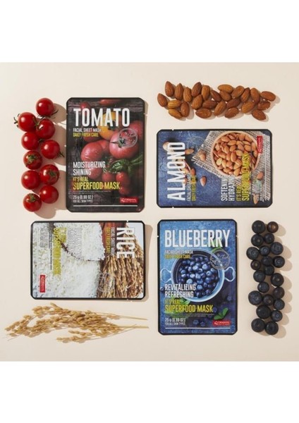 5 ADET Superfood Pirinç Yüz Maskesi Aydınlatıcı ve Pürüzsüzleştirici fırsatları