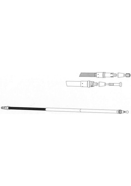 El Fren Teli Arka Sağ/saol C8-JUMPY-ULYSSE-SCUDO-807-EXPERT 06 1614MM/1468MM Disk Fren/kisa Saşe Gnzrz