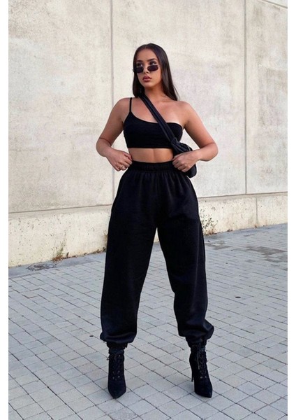 Kadın Jogger Oversize Bol Kalıp Eşofman Altı Battal Boy Büyük Beden Eşofman Altı Paçası Lastikli modelleri