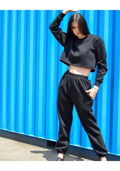 Kadın Jogger Oversize Bol Kalıp Eşofman Altı Battal Boy Büyük Beden Eşofman Altı Paçası Lastikli fırsatları