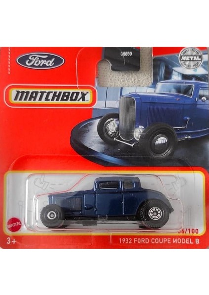 C0859 1:64 Tekli Arabalar 1932 Ford Coupe Model B HFR54