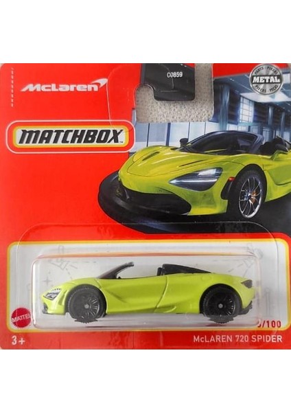 C0859 1:64 Tekli Arabalar Mclaren 720 Spıder HFR66