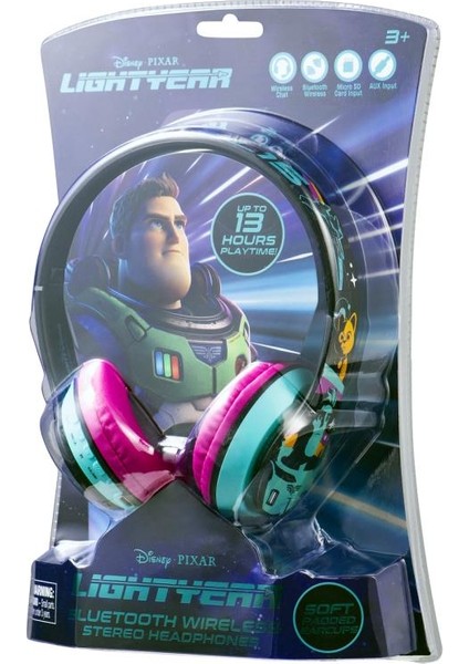 Bluetooth Kulaklık Disney Lightyear Toy Story Oyuncak Hikayesi Buzz Mikrofonlu Kablosuz Çocuk Kulaklığı Lisanslı DY-2004-LYV