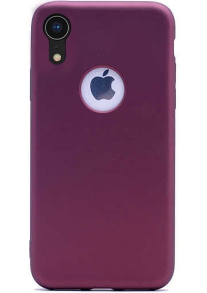 Apple iPhone Xr Kılıf Premier Esnek Lüx Silikon Mürdüm