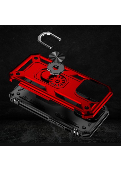 Apple Iphone 14 Pro Max Kılıf Ultra Korumalı Yüzüklü Manyetik Vega Kapak