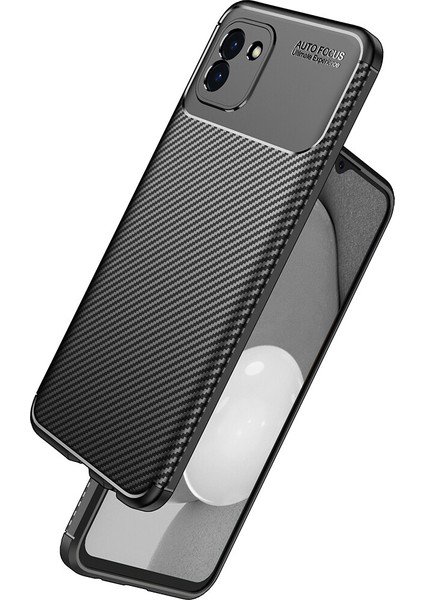Samsung Galaxy A03 Kılıf Karbon Desenli Lux Negro Silikon fırsatları