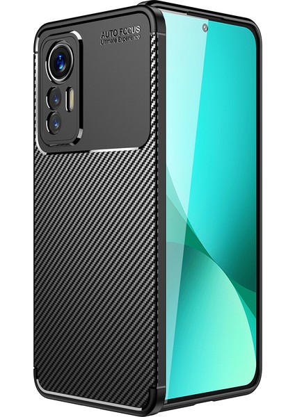 Xiaomi Mi 12 Lite Kılıf Karbon Desenli Lux Negro Silikon