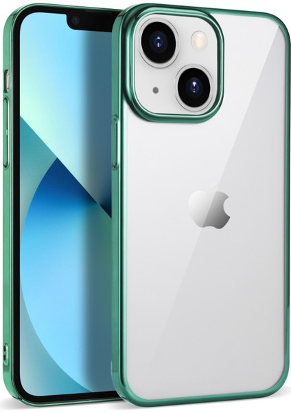 Apple Iphone 14 Plus Kılıf Renkli Kenarlı Laser Sert Pixel Kapak