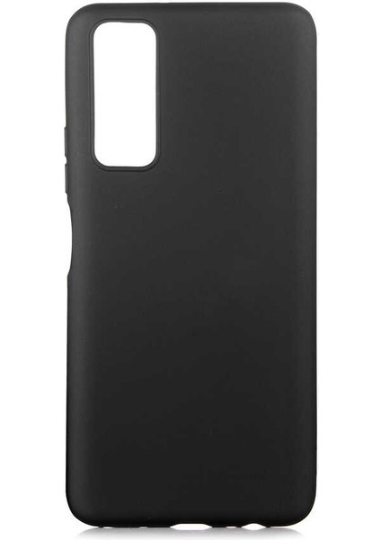 Huawei P Smart 2021 Kılıf Premier Silikon Esnek Koruma+Nano Glass Siyah