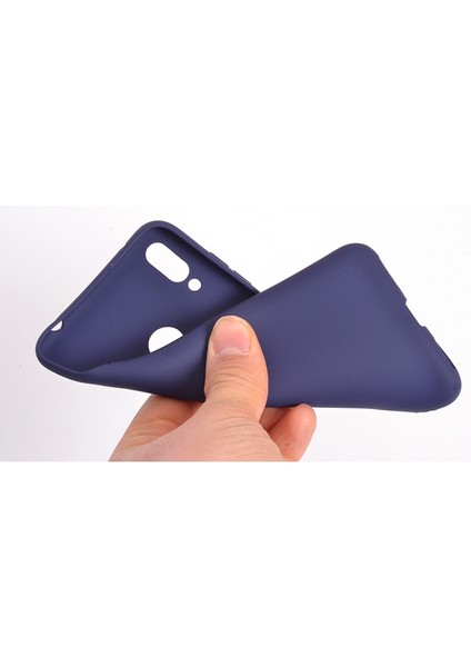 Huawei Y6S 2019 Kılıf Premier Silikon Esnek Koruma+Nano Glass Gold