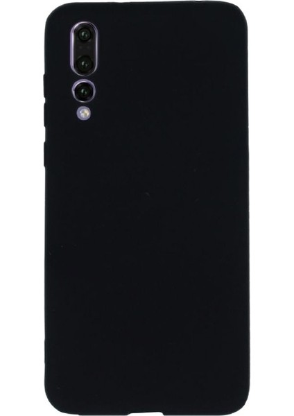 Huawei P20 Pro Kılıf Premier Silikon Arka Kapak+Nano Glass Siyah