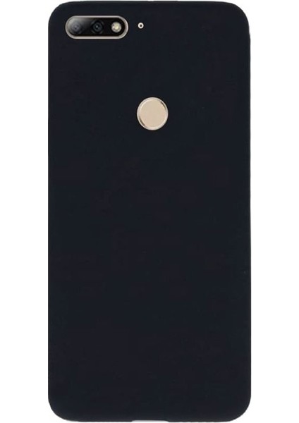 Huawei Y7 2018 Kılıf Premier Silikon Parmak Izi Bırakmaz Siyah