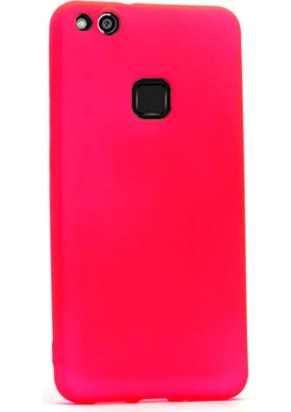 Huawei P10 Lite Kılıf Premier Silikon Kılıf Mat Kılıf Esnek Kılıf Pembe