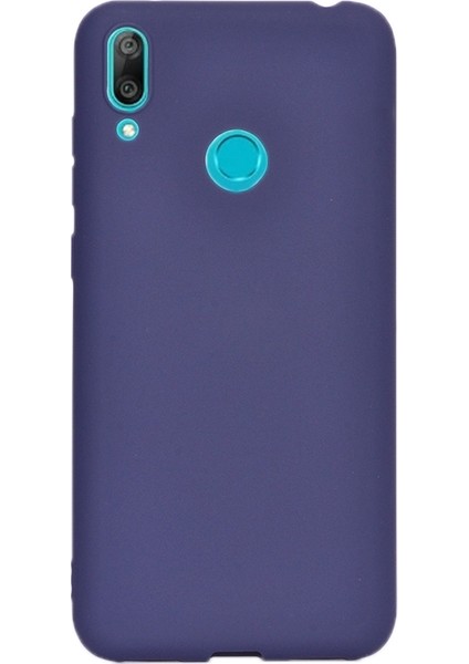 Huawei Y6S 2019 Kılıf Premier Silikon Esnek Koruma Lacivert