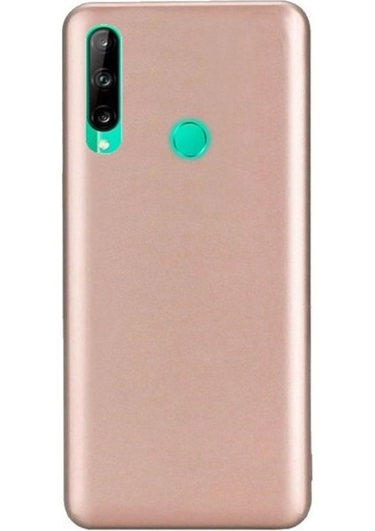 Huawei P40 Lite E Kılıf Premier Silikon Koruma+Nano Glass Bronz