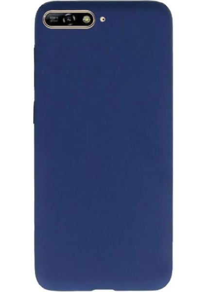 Huawei Y6 2018 Kılıf Premier Silikon Arka Koruma Lacivert