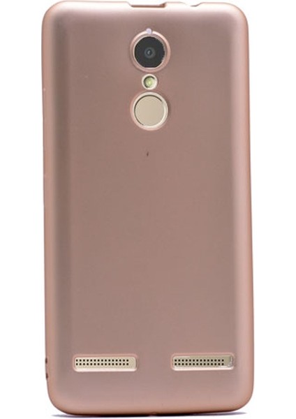 Lenovo K6 Note Kılıf Premier Silikon Kılıf Esnek Kılıf Mat Silikon Kılıf Gold