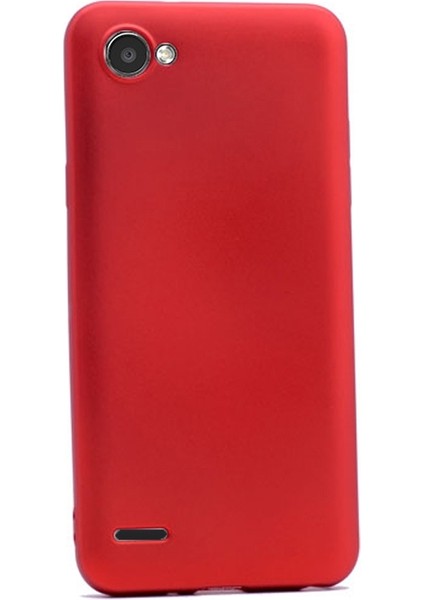 Lg Q6 Kılıf Premier Silikon Kılıf Mat Silikon Kılıf Kırmızı