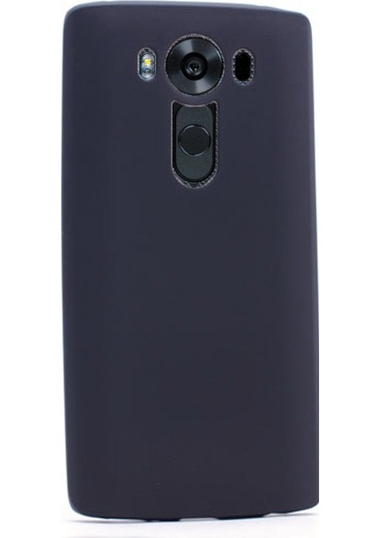 Lg V10 Kılıf Premier Silikon Kılıf+Nano Glass Ekran Koruyucu Siyah