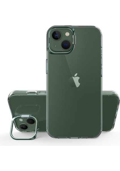 Apple Iphone 14 Plus Kılıf Kamera Korumalı Standlı Şeffaf Skuba Kapak